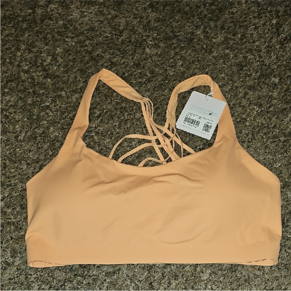 Lululemon Nwts FlexyFlex Strappy Yoga Bra Sz L/XL A-C Cup Rock Melon